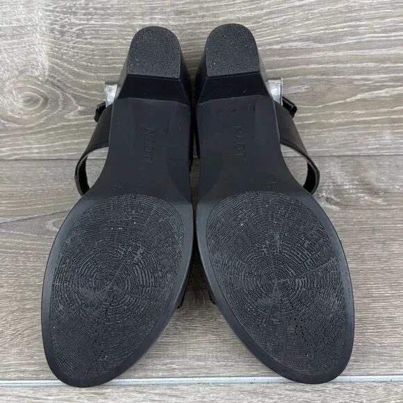 Naot Intact Women’s Sz 9/EU 40 Black Velvet Nubuck Dual Hook & Loop Sandals - Picture 7 of 11